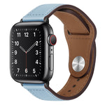 Cinturino per orologio con fibbia nera in pelle PU per Apple Watch Series, 7 41mm / 6&SE&5&4 40mm / 3&2&1 38mm