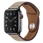 Cinturino per orologio con fibbia nera in pelle PU per Apple Watch Series, 7 41mm / 6&SE&5&4 40mm / 3&2&1 38mm