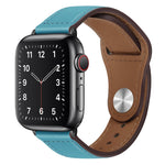 Cinturino per orologio con fibbia nera in pelle PU per Apple Watch Series, 7 41mm / 6&SE&5&4 40mm / 3&2&1 38mm