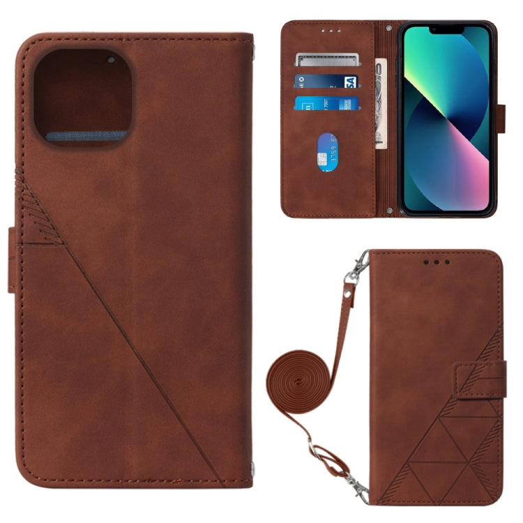 Custodia per cellulare in pelle con flip in rilievo 3D a tracolla, For iPhone 14, For iPhone 14 Plus, For iPhone 14 Pro, For iPhone 14 Pro Max