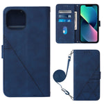 Custodia per cellulare in pelle con flip in rilievo 3D a tracolla, For iPhone 14, For iPhone 14 Plus, For iPhone 14 Pro, For iPhone 14 Pro Max