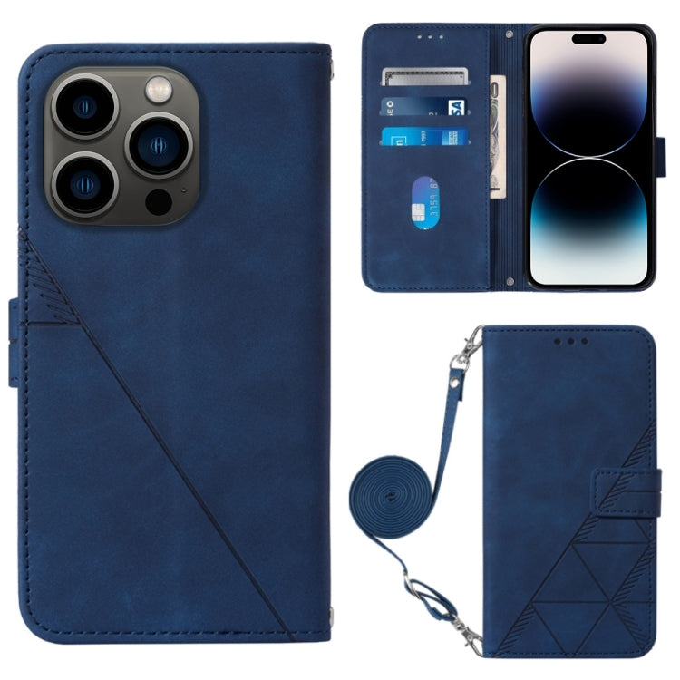 Custodia per cellulare in pelle con flip in rilievo 3D a tracolla, For iPhone 14, For iPhone 14 Plus, For iPhone 14 Pro, For iPhone 14 Pro Max