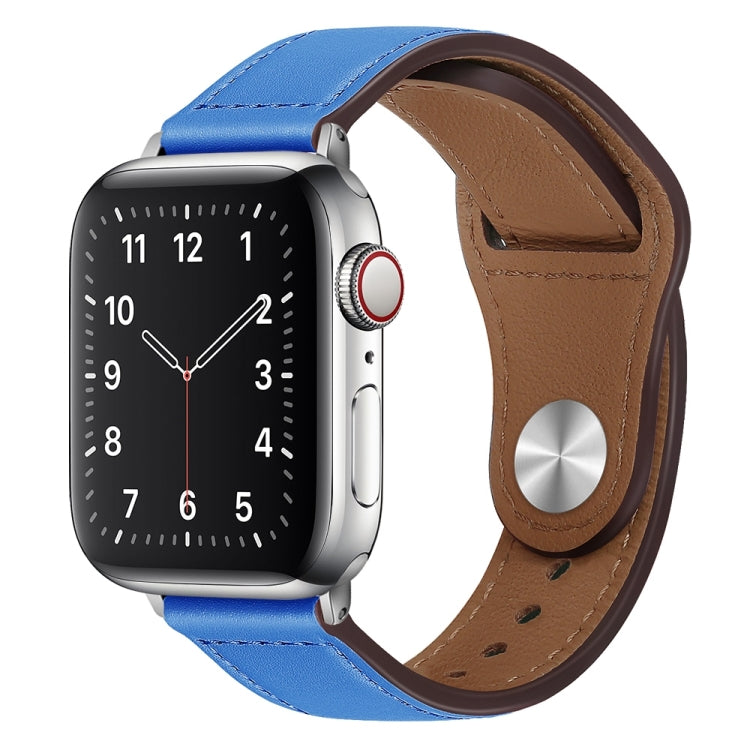 Cinturino per orologio con fibbia in pelle PU per Apple Watch Series, 7 45mm / 6&SE&5&4 44mm / 3&2&1 42mm