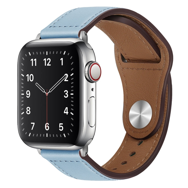 Cinturino per orologio con fibbia in pelle PU per Apple Watch Series, 7 45mm / 6&SE&5&4 44mm / 3&2&1 42mm