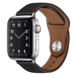 Cinturino per orologio con fibbia in pelle PU per Apple Watch Series, 7 45mm / 6&SE&5&4 44mm / 3&2&1 42mm