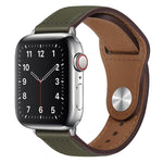Cinturino per orologio con fibbia in pelle PU per Apple Watch Series, 7 45mm / 6&SE&5&4 44mm / 3&2&1 42mm