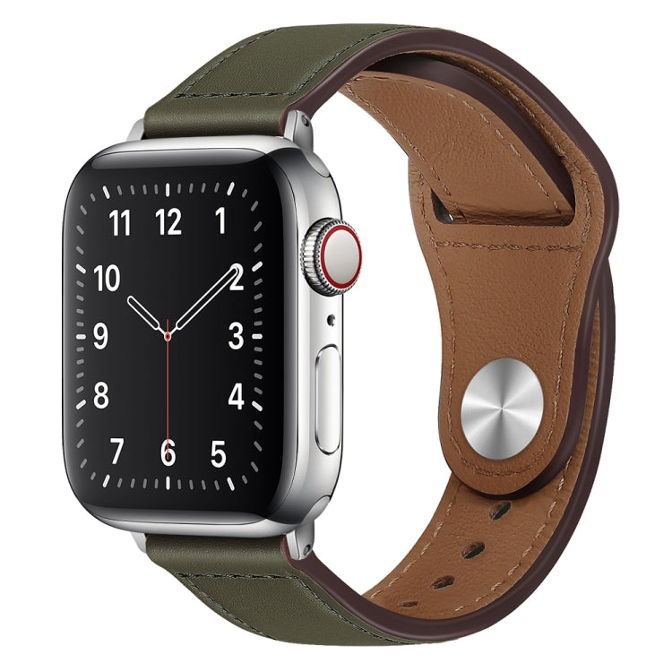 Cinturino per orologio con fibbia in pelle PU per Apple Watch Series, 7 45mm / 6&SE&5&4 44mm / 3&2&1 42mm