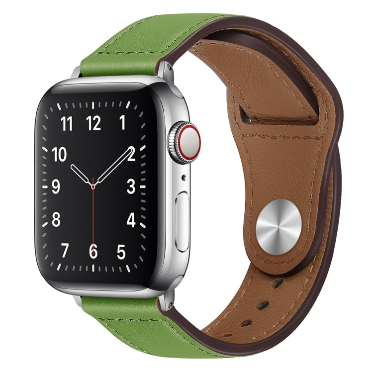 Cinturino per orologio con fibbia in pelle PU per Apple Watch Series, 7 45mm / 6&SE&5&4 44mm / 3&2&1 42mm