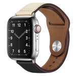 Cinturino per orologio con fibbia in pelle PU per Apple Watch Series, 7 45mm / 6&SE&5&4 44mm / 3&2&1 42mm