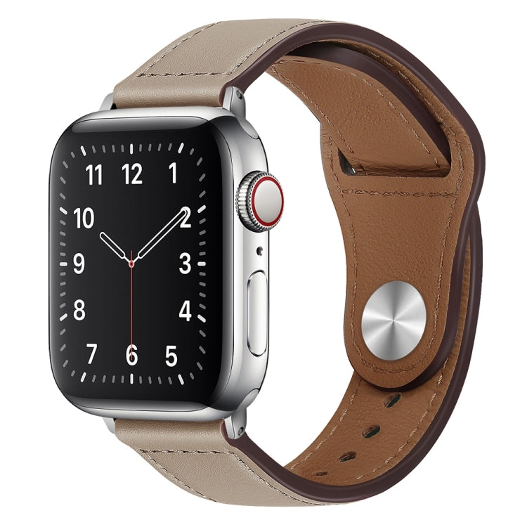 Cinturino per orologio con fibbia in pelle PU per Apple Watch Series, 7 45mm / 6&SE&5&4 44mm / 3&2&1 42mm