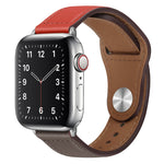 Cinturino per orologio con fibbia in pelle PU per Apple Watch Series, 7 45mm / 6&SE&5&4 44mm / 3&2&1 42mm