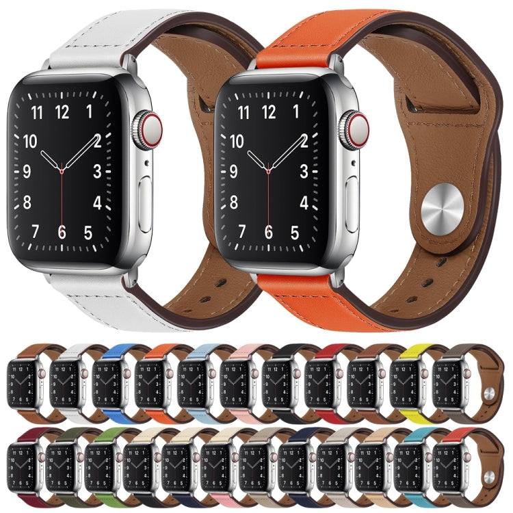 Cinturino per orologio con fibbia in pelle PU per Apple Watch Series, 7 45mm / 6&SE&5&4 44mm / 3&2&1 42mm