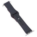 Cinturino per orologio con fibbia in pelle PU per Apple Watch Series, 7 45mm / 6&SE&5&4 44mm / 3&2&1 42mm
