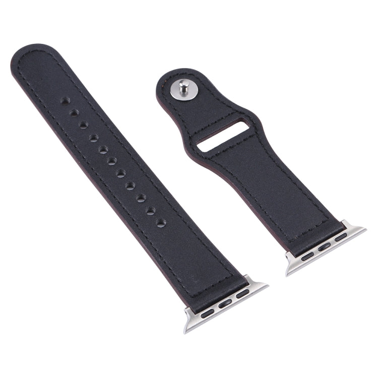 Cinturino per orologio con fibbia in pelle PU per Apple Watch Series, 7 45mm / 6&SE&5&4 44mm / 3&2&1 42mm