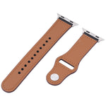 Cinturino per orologio con fibbia in pelle PU per Apple Watch Series, 7 45mm / 6&SE&5&4 44mm / 3&2&1 42mm