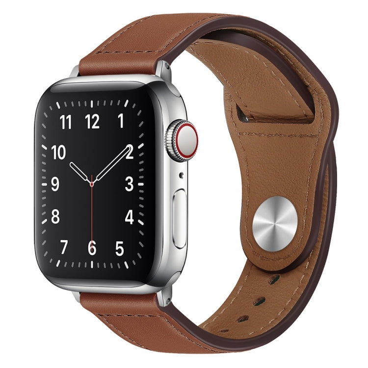 Cinturino per orologio con fibbia in pelle PU per Apple Watch Series, 7 41mm / 6&SE&5&4 40mm / 3&2&1 38mm