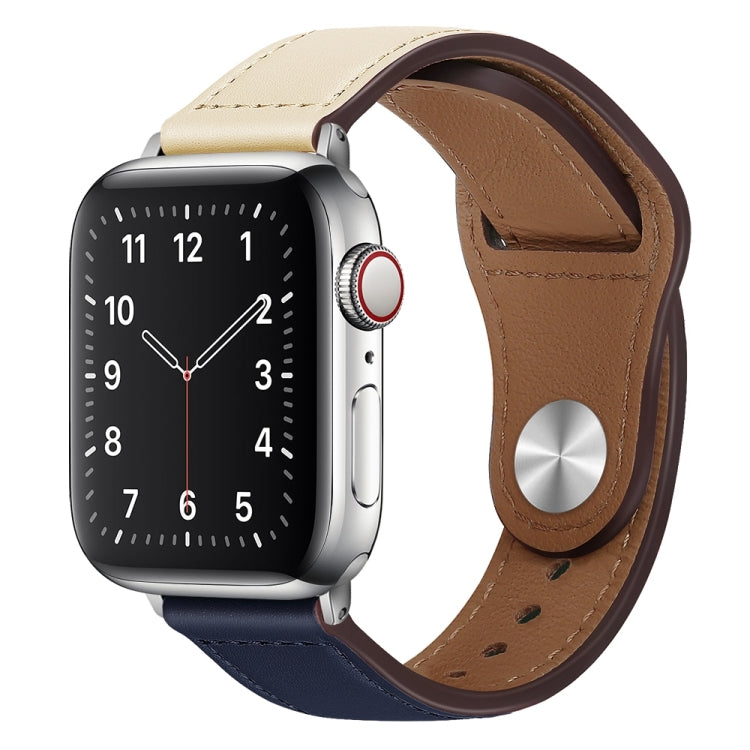 Cinturino per orologio con fibbia in pelle PU per Apple Watch Series, 7 41mm / 6&SE&5&4 40mm / 3&2&1 38mm