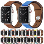 Cinturino per orologio con fibbia in pelle PU per Apple Watch Series, 7 41mm / 6&SE&5&4 40mm / 3&2&1 38mm