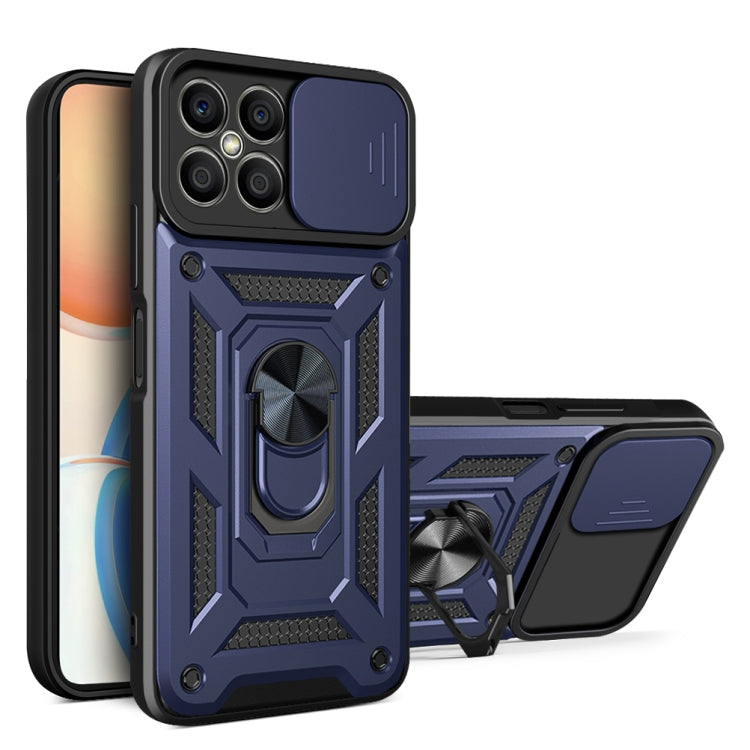 Design della fotocamera scorrevole Custodia per telefono in TPU + PC, For Honor X8, For Honor X9 5G/X9 4G, For OPPO A77/A57