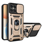Design della fotocamera scorrevole Custodia per telefono in TPU + PC, For Honor X8, For Honor X9 5G/X9 4G, For OPPO A77/A57