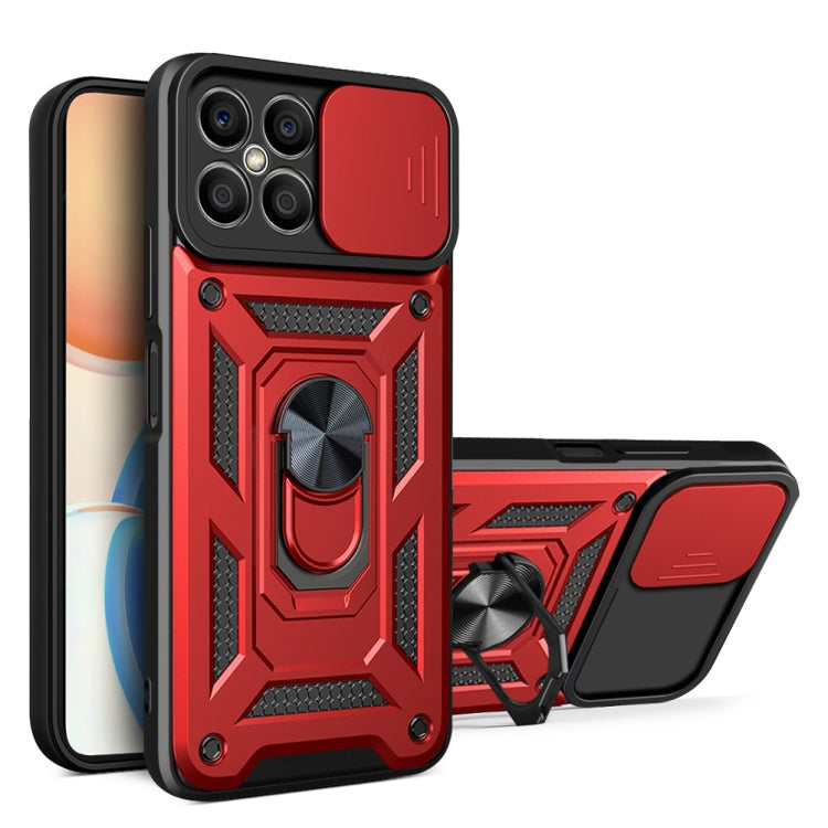 Design della fotocamera scorrevole Custodia per telefono in TPU + PC, For Honor X8, For Honor X9 5G/X9 4G, For OPPO A77/A57