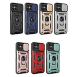 Design della fotocamera scorrevole Custodia per telefono in TPU + PC, For Honor X8, For Honor X9 5G/X9 4G, For OPPO A77/A57