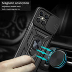 Design della fotocamera scorrevole Custodia per telefono in TPU + PC, For Honor X8, For Honor X9 5G/X9 4G, For OPPO A77/A57