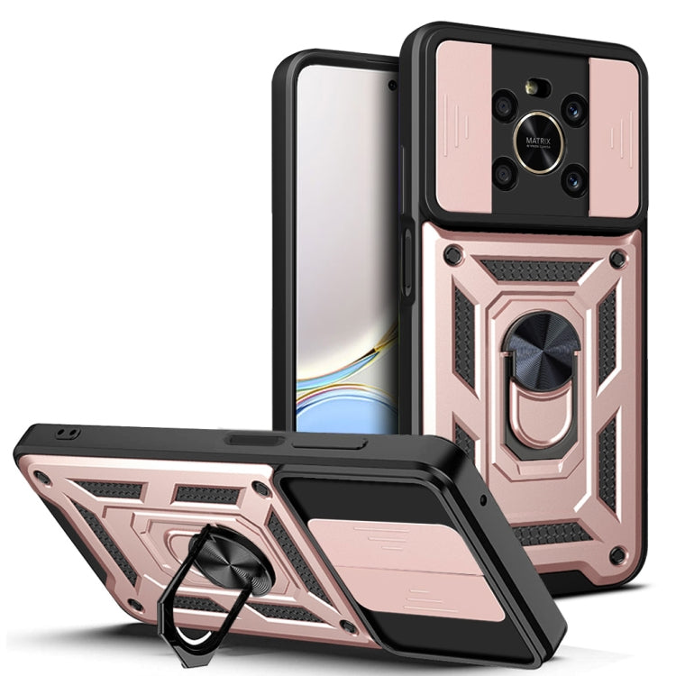 Design della fotocamera scorrevole Custodia per telefono in TPU + PC, For Honor X8, For Honor X9 5G/X9 4G, For OPPO A77/A57
