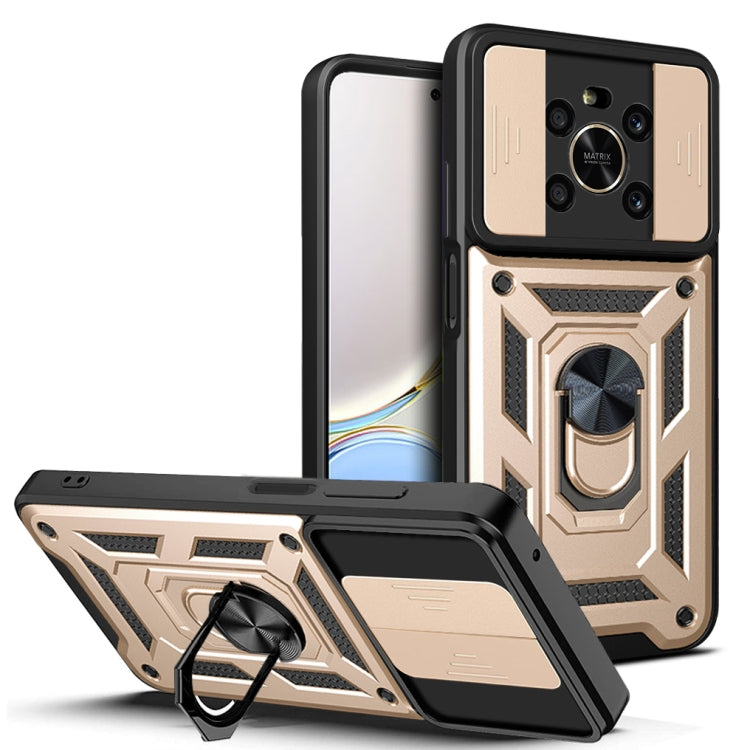 Design della fotocamera scorrevole Custodia per telefono in TPU + PC, For Honor X8, For Honor X9 5G/X9 4G, For OPPO A77/A57