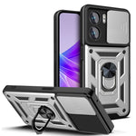 Design della fotocamera scorrevole Custodia per telefono in TPU + PC, For Honor X8, For Honor X9 5G/X9 4G, For OPPO A77/A57