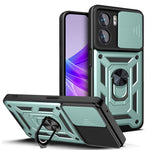Design della fotocamera scorrevole Custodia per telefono in TPU + PC, For Honor X8, For Honor X9 5G/X9 4G, For OPPO A77/A57