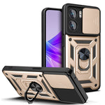 Design della fotocamera scorrevole Custodia per telefono in TPU + PC, For Honor X8, For Honor X9 5G/X9 4G, For OPPO A77/A57