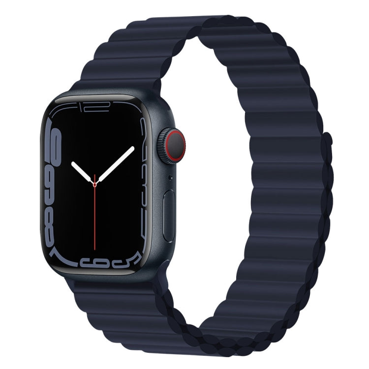 Cinturino in silicone con magnete per Apple Watch Series, 7 45mm / 6&SE&5&4 44mm / 3&2&1 42mm