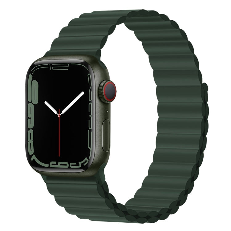 Cinturino in silicone con magnete per Apple Watch Series, 7 45mm / 6&SE&5&4 44mm / 3&2&1 42mm