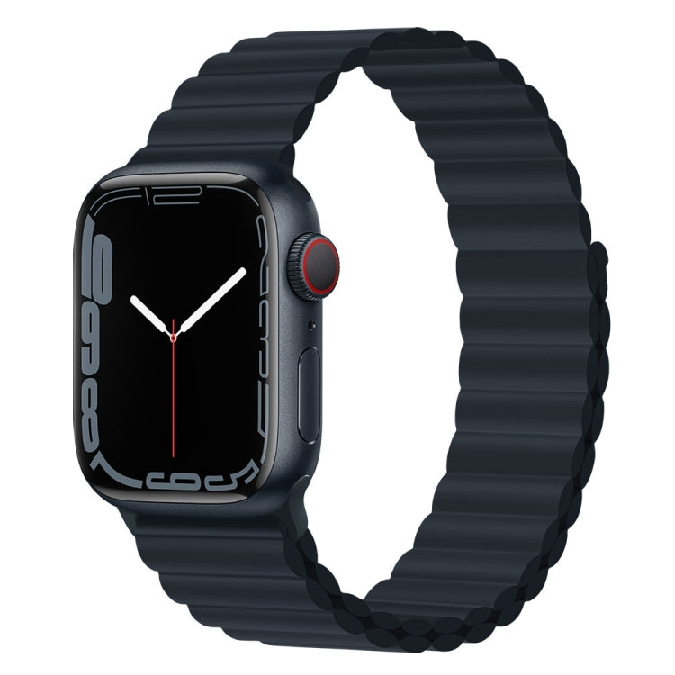 Cinturino in silicone con magnete per Apple Watch Series, 7 45mm / 6&SE&5&4 44mm / 3&2&1 42mm