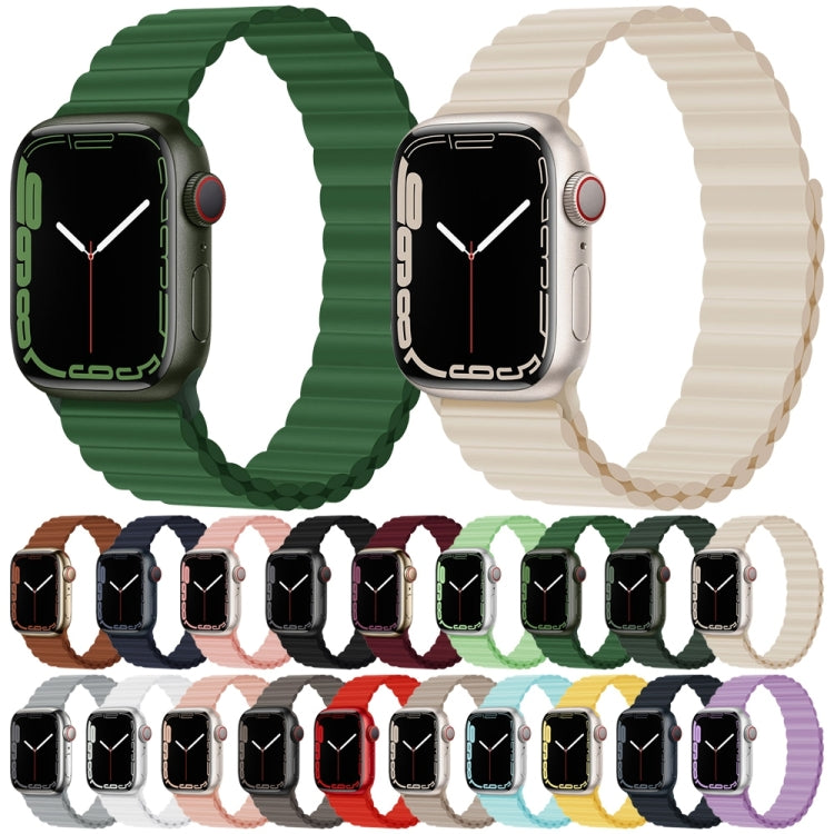 Cinturino in silicone con magnete per Apple Watch Series, 7 41mm / 6&SE&5&4 40mm / 3&2&1 38mm