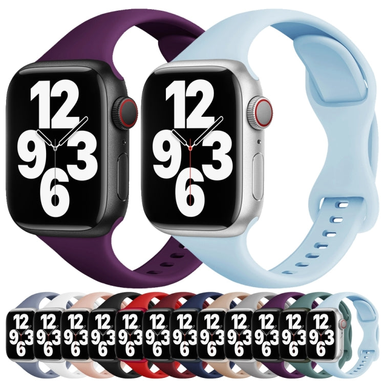 Cinturino per orologio con fibbia a farfalla a vita piccola per Apple Watch Series, 7 45mm / 6&SE&5&4 44mm / 3&2&1 42mm, 7 41mm / 6&SE&5&4 40mm / 3&2&1 38mm