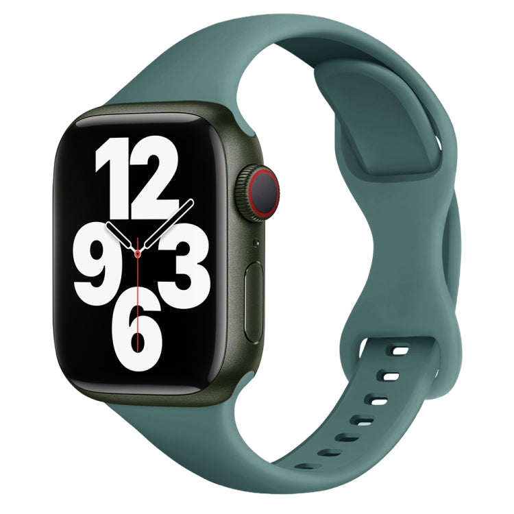 Cinturino per orologio con fibbia a farfalla a vita piccola per Apple Watch Series, 7 45mm / 6&SE&5&4 44mm / 3&2&1 42mm, 7 41mm / 6&SE&5&4 40mm / 3&2&1 38mm