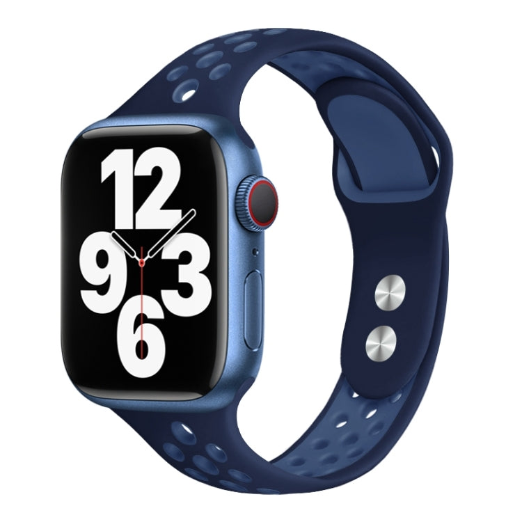 Cinturino per orologio a vita piccola con doppio chiodo per Apple Watch Series, 7 45mm / 6&SE&5&4 44mm / 3&2&1 42mm, 7 41mm / 6&SE&5&4 40mm / 3&2&1 38mm