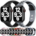 Cinturino per orologio a vita piccola con doppio chiodo per Apple Watch Series, 7 45mm / 6&SE&5&4 44mm / 3&2&1 42mm, 7 41mm / 6&SE&5&4 40mm / 3&2&1 38mm
