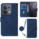 Custodia per cellulare in pelle con flip in rilievo 3D a tracolla, For OPPO Reno8, For OPPO Reno8 Pro, For OPPO Reno8 Pro+, For OnePlus Nord 2T