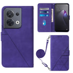 Custodia per cellulare in pelle con flip in rilievo 3D a tracolla, For OPPO Reno8, For OPPO Reno8 Pro, For OPPO Reno8 Pro+, For OnePlus Nord 2T