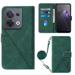 Custodia per cellulare in pelle con flip in rilievo 3D a tracolla, For OPPO Reno8, For OPPO Reno8 Pro, For OPPO Reno8 Pro+, For OnePlus Nord 2T
