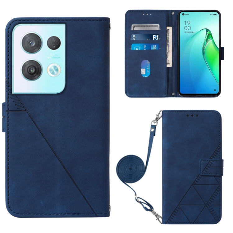 Custodia per cellulare in pelle con flip in rilievo 3D a tracolla, For OPPO Reno8, For OPPO Reno8 Pro, For OPPO Reno8 Pro+, For OnePlus Nord 2T