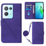 Custodia per cellulare in pelle con flip in rilievo 3D a tracolla, For OPPO Reno8, For OPPO Reno8 Pro, For OPPO Reno8 Pro+, For OnePlus Nord 2T
