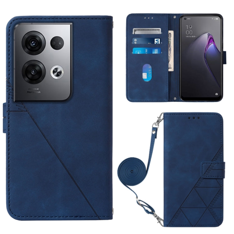 Custodia per cellulare in pelle con flip in rilievo 3D a tracolla, For OPPO Reno8, For OPPO Reno8 Pro, For OPPO Reno8 Pro+, For OnePlus Nord 2T