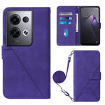 Custodia per cellulare in pelle con flip in rilievo 3D a tracolla, For OPPO Reno8, For OPPO Reno8 Pro, For OPPO Reno8 Pro+, For OnePlus Nord 2T