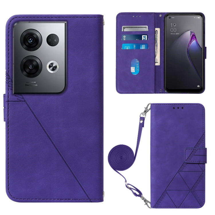 Custodia per cellulare in pelle con flip in rilievo 3D a tracolla, For OPPO Reno8, For OPPO Reno8 Pro, For OPPO Reno8 Pro+, For OnePlus Nord 2T