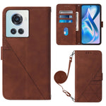 Custodia per cellulare in pelle con flip in rilievo 3D a tracolla, For OnePlus Nord CE 2 Lite 5G, For OnePlus Ace 5G, For Xiaomi 12 Lite, For Motorola Moto G42