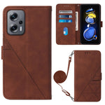 Custodia per cellulare in pelle con flip in rilievo 3D a tracolla, For Xiaomi Redmi Note 11T Pro, For Motorola Moto G52j 5G, For Xiaomi Poco M4 5G, For Motorola Moto E32